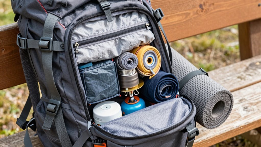 backpack sizes match activities