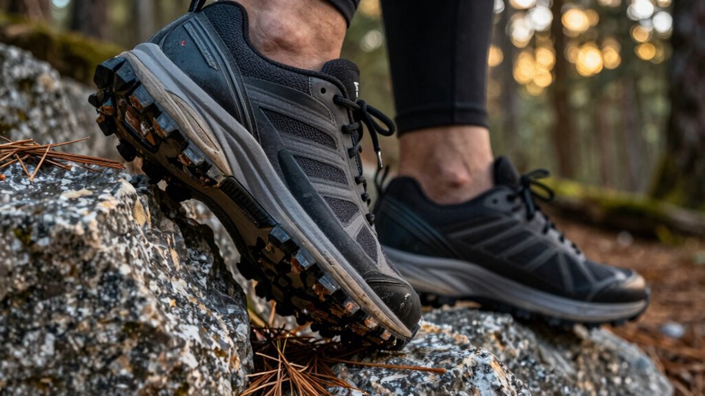 beefy outsole directional lugs