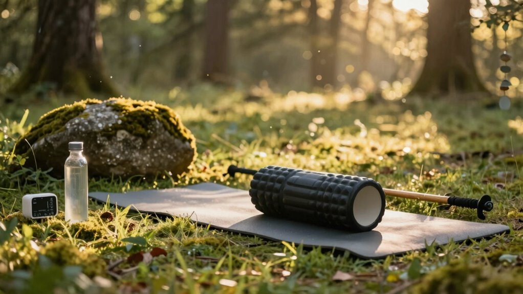 breath based warm up before hike