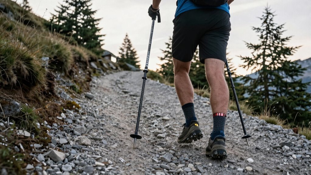 carbon or aluminum poles