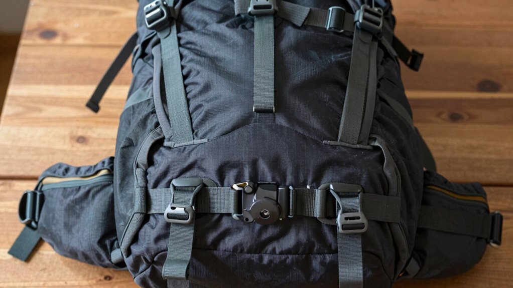 center weighted balanced backpack packing