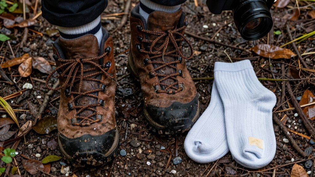 cotton soaks blisters form