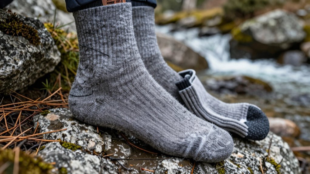 cotton socks trap moisture