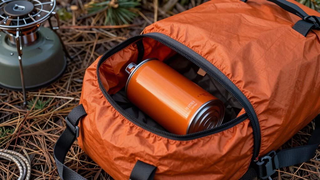 dry bags inside canister