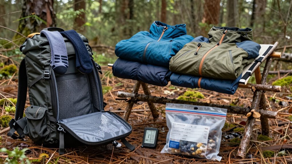 dry damp clothes outdoors