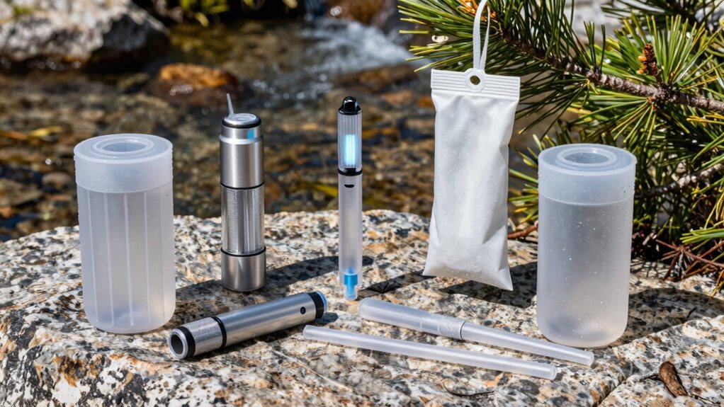 five backpacking water purifiers