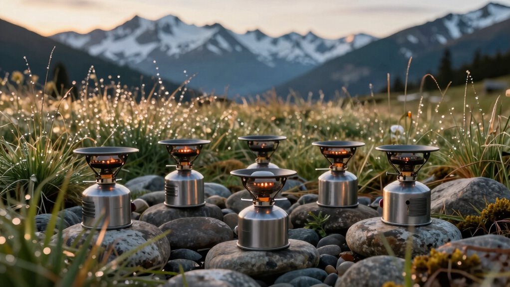 five lightweight camp stoves