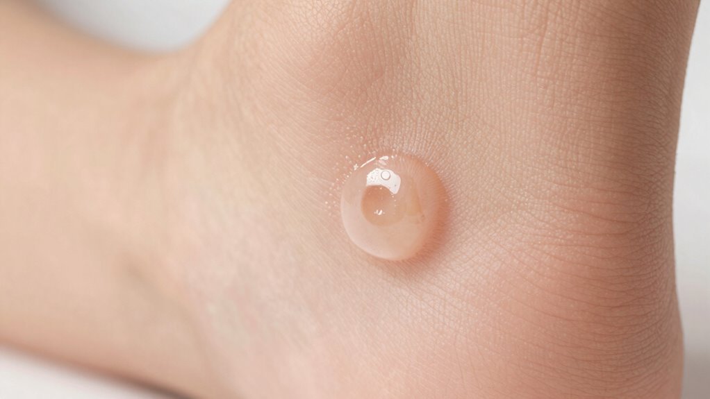 fluid filled blisters from friction