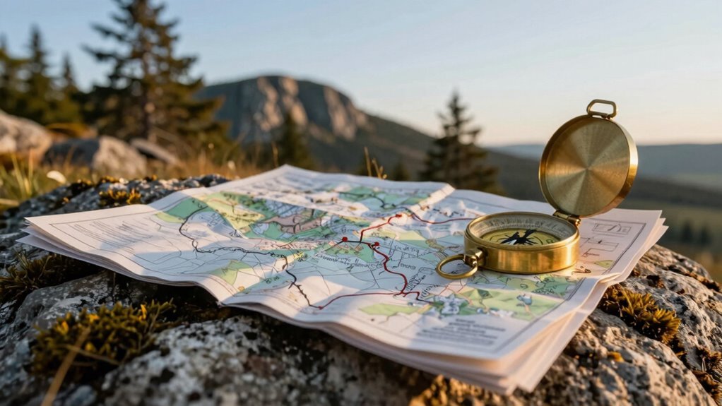 follow bearing use landmarks