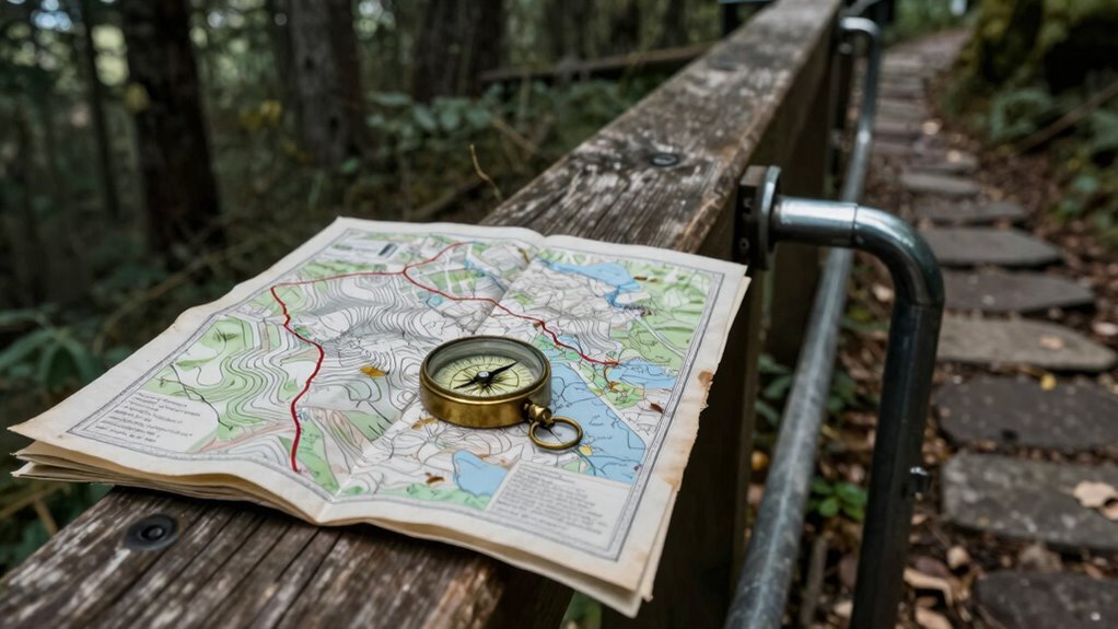 follow handrails aim off