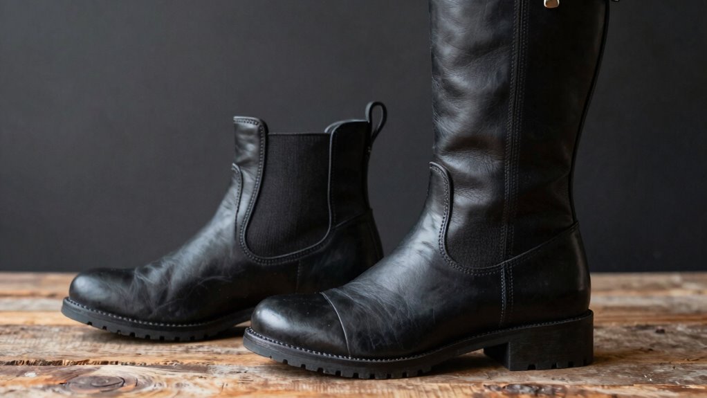 full grain leather supportive boots