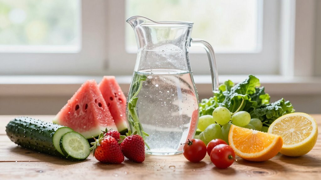 hydration through water rich produce