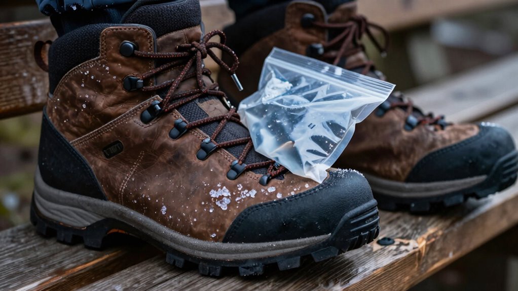 ice expands boots slightly