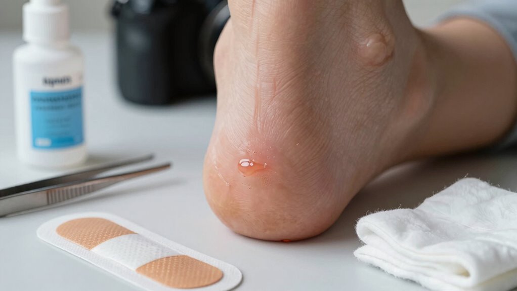 leave blisters intact heal
