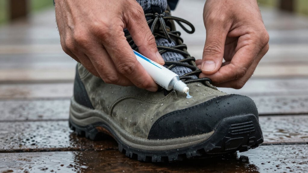 lubricate feet before weather