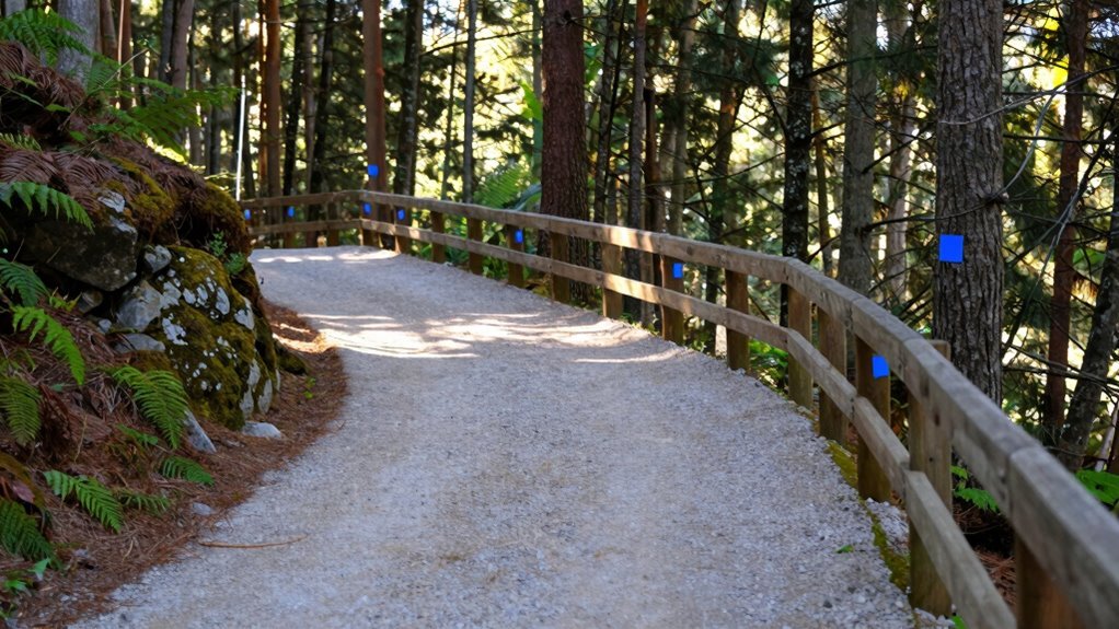 marked and well maintained trails