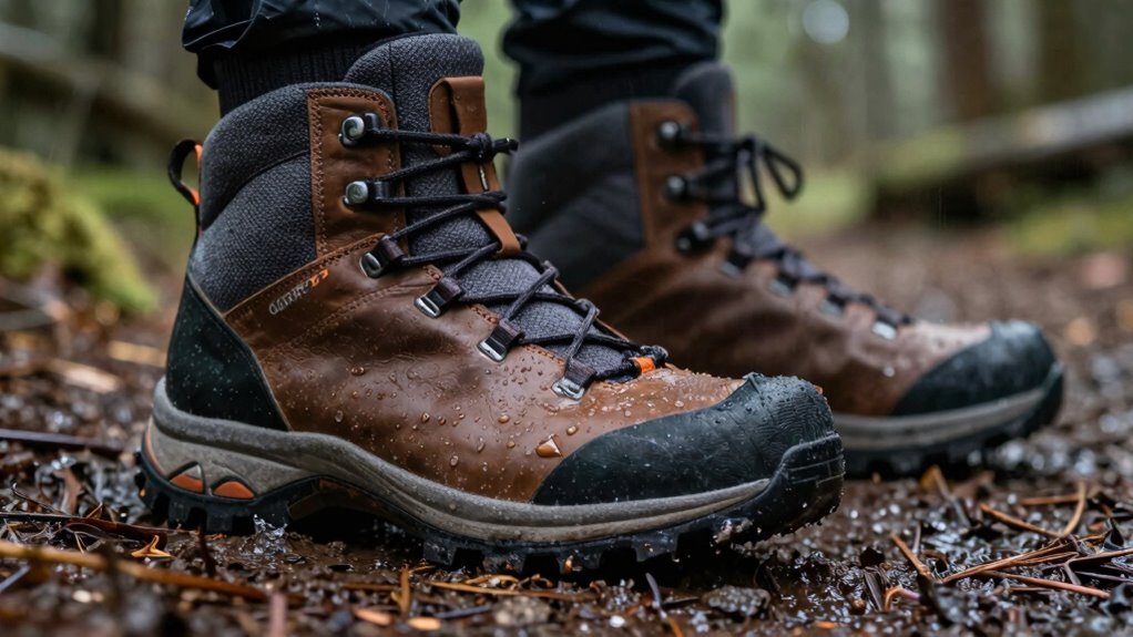 membrane equipped waterproof hiking boots