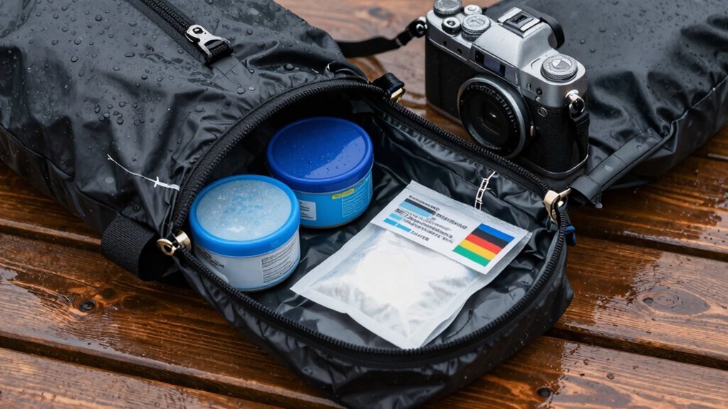 moisture absorbing desiccants protect gear