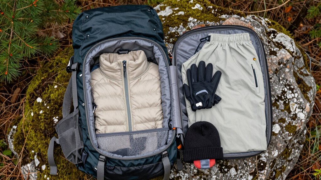 moisture wicking adjustable weather layers