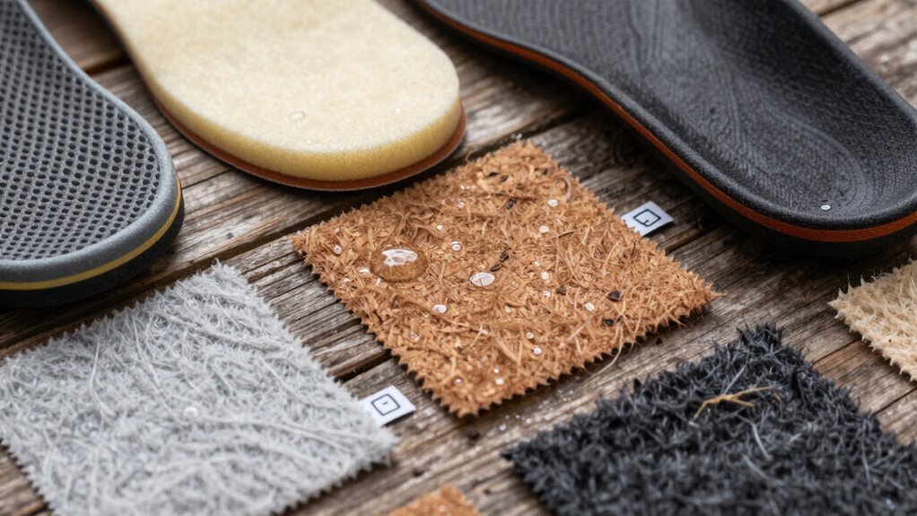 moisture wicking recycled insoles performance