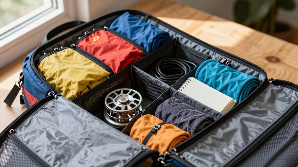 organize backpack with compartments