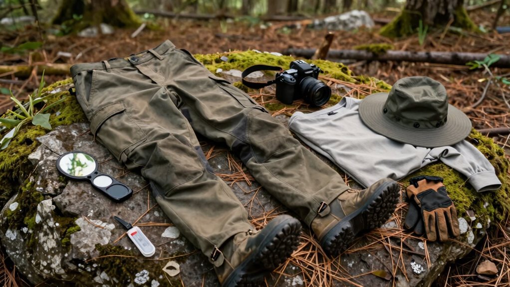 permethrin treated tick protective outdoor clothing