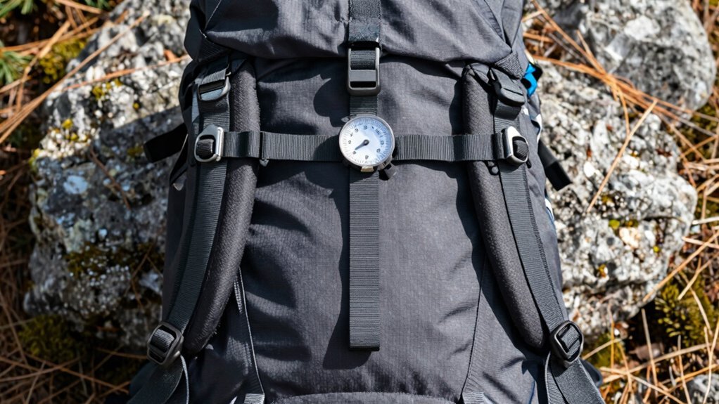 position strap above sternum