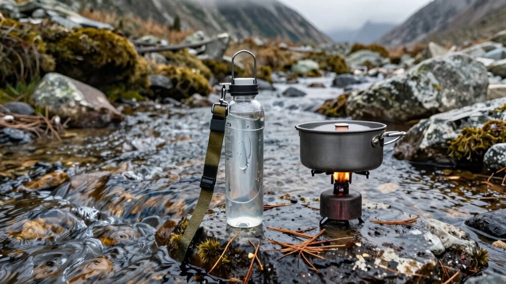 purify water on trail