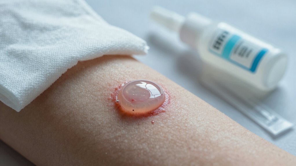 redness swelling discharge fever