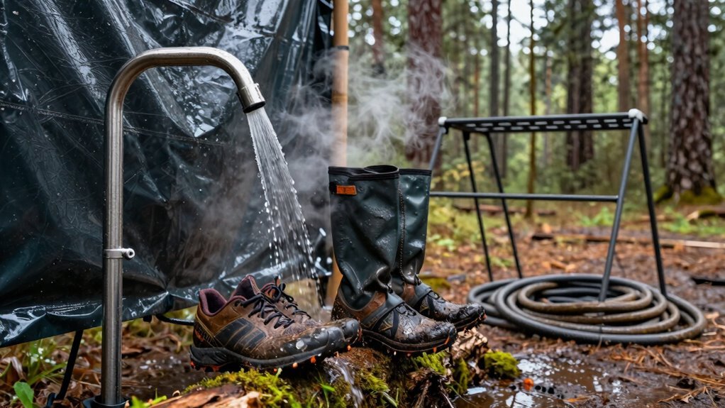 rinse mud off immediately