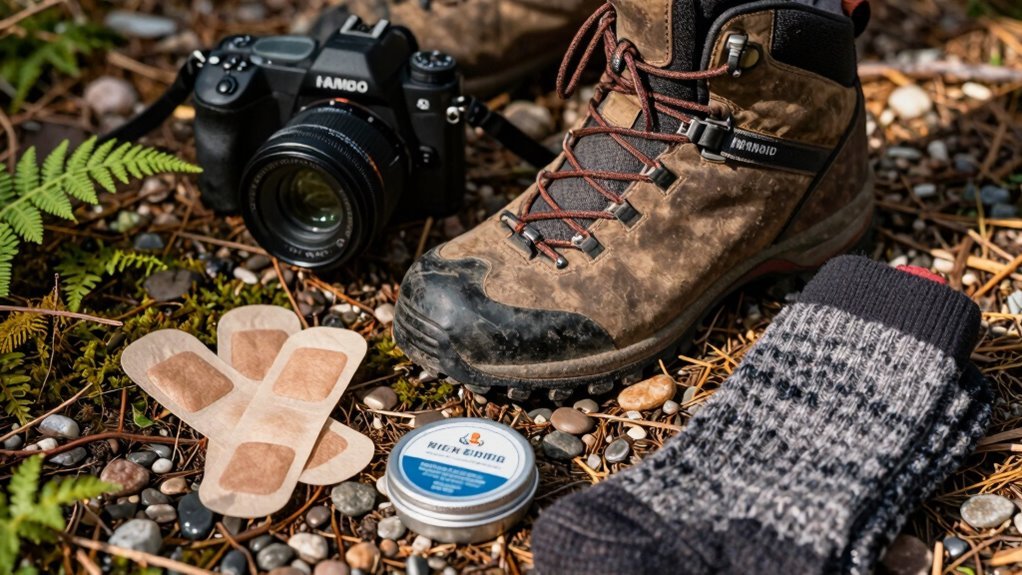 senior hikers foot care