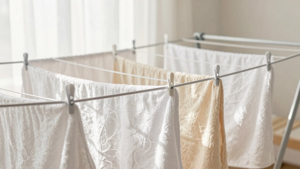 shade dry delicate fabrics indoors
