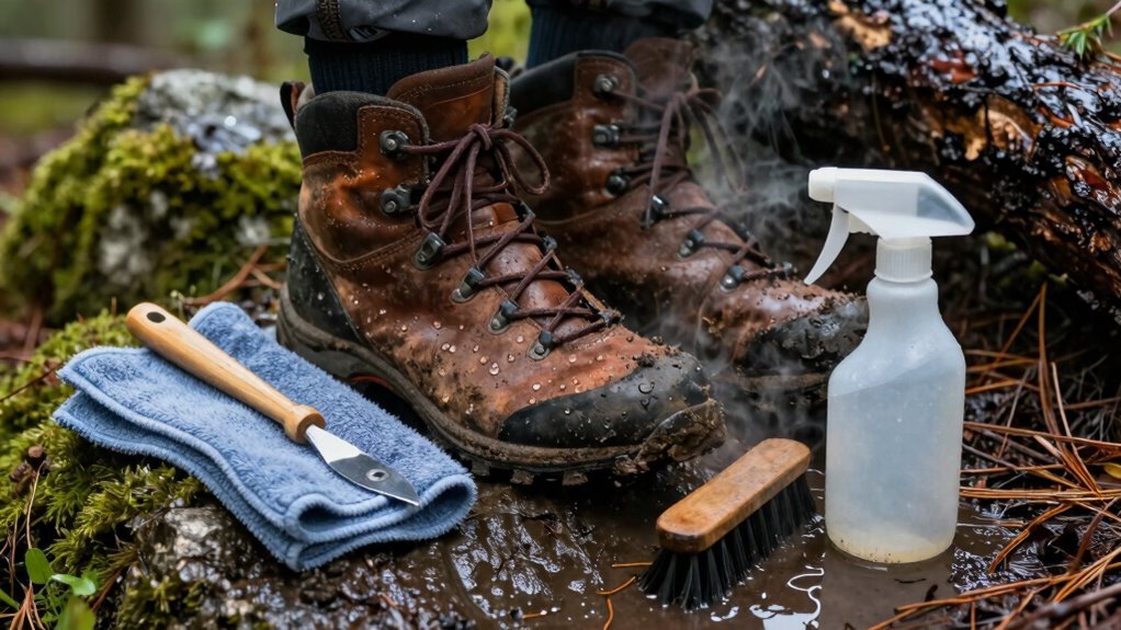 shake mud scrub rinse