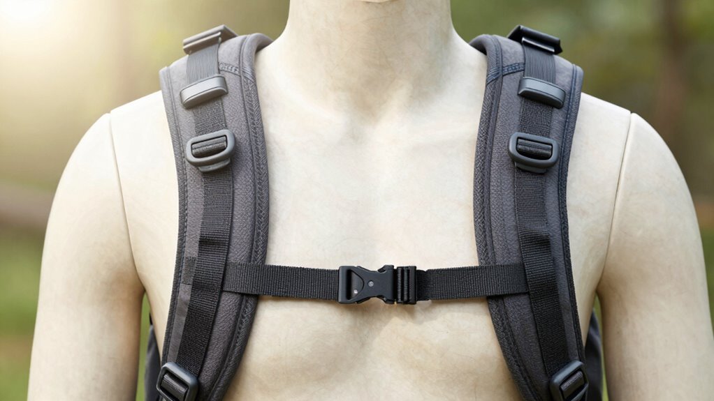 shoulder straps anchored correctly