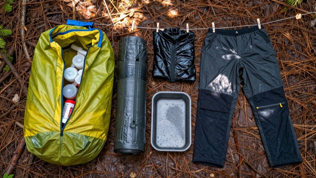 squeeze rub line dry gear