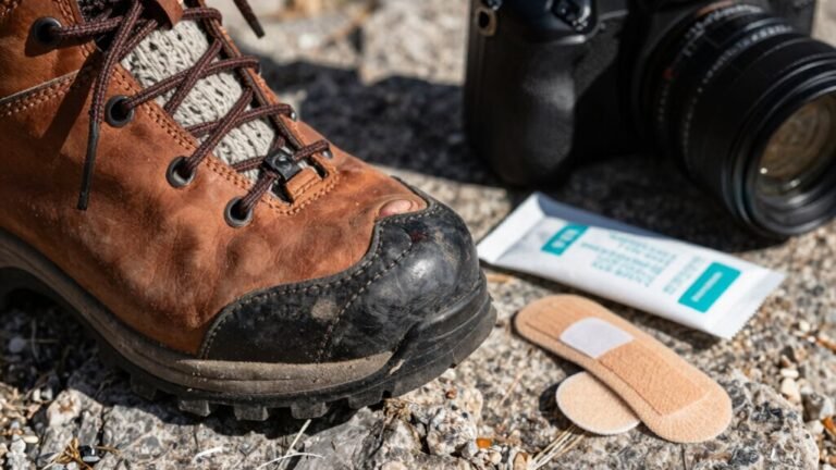 stop toenail bruises hiking