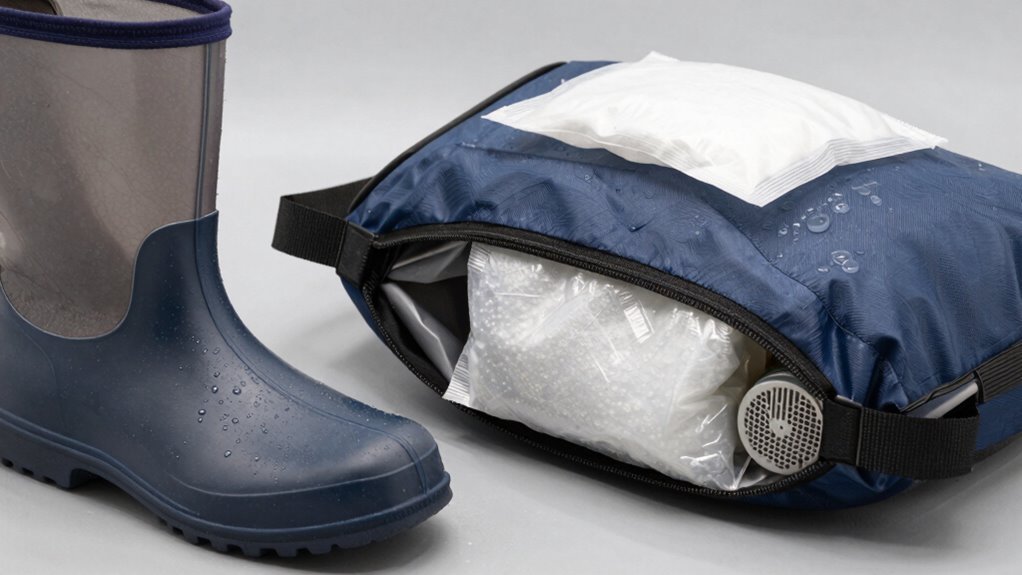 sweat trapped in boots