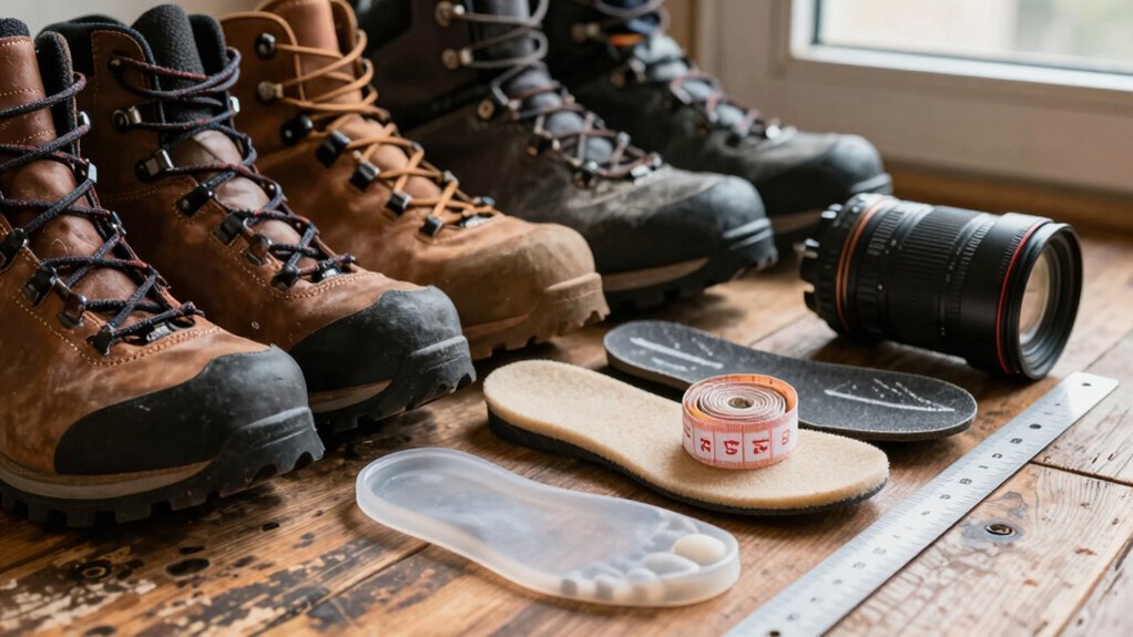 test boots by walking
