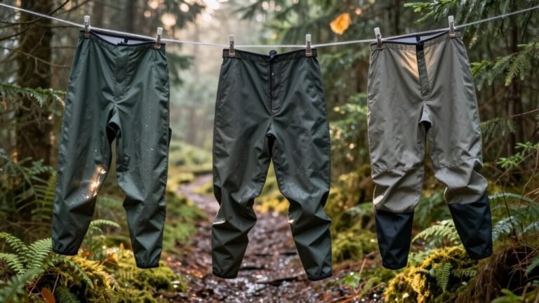 top three hiking rainpants
