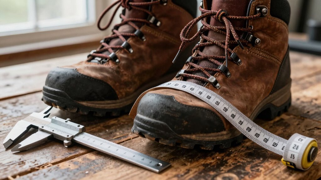 trace feet test width