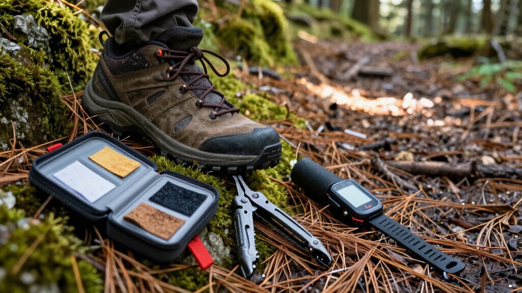 trail runners troubleshooting outdoors