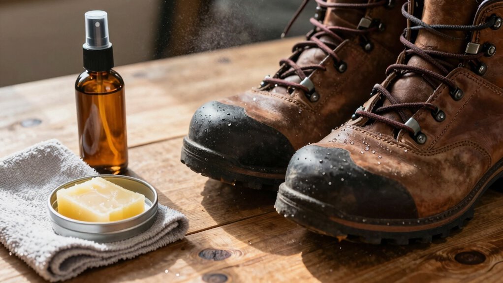 waterproof boots at home
