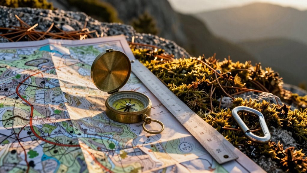 waterproof map with waypoints