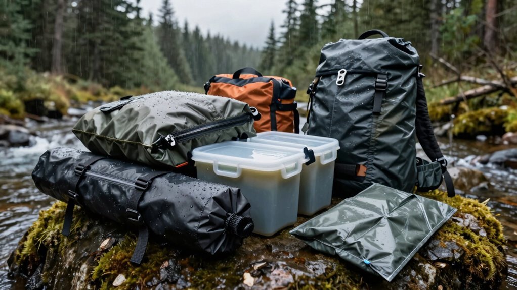 waterproof pack with liner
