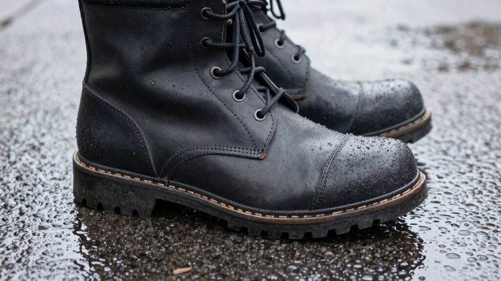 weather resistant boot material guide