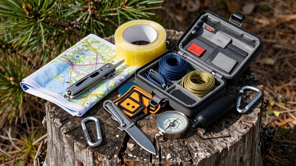 well stocked camping repair toolkit